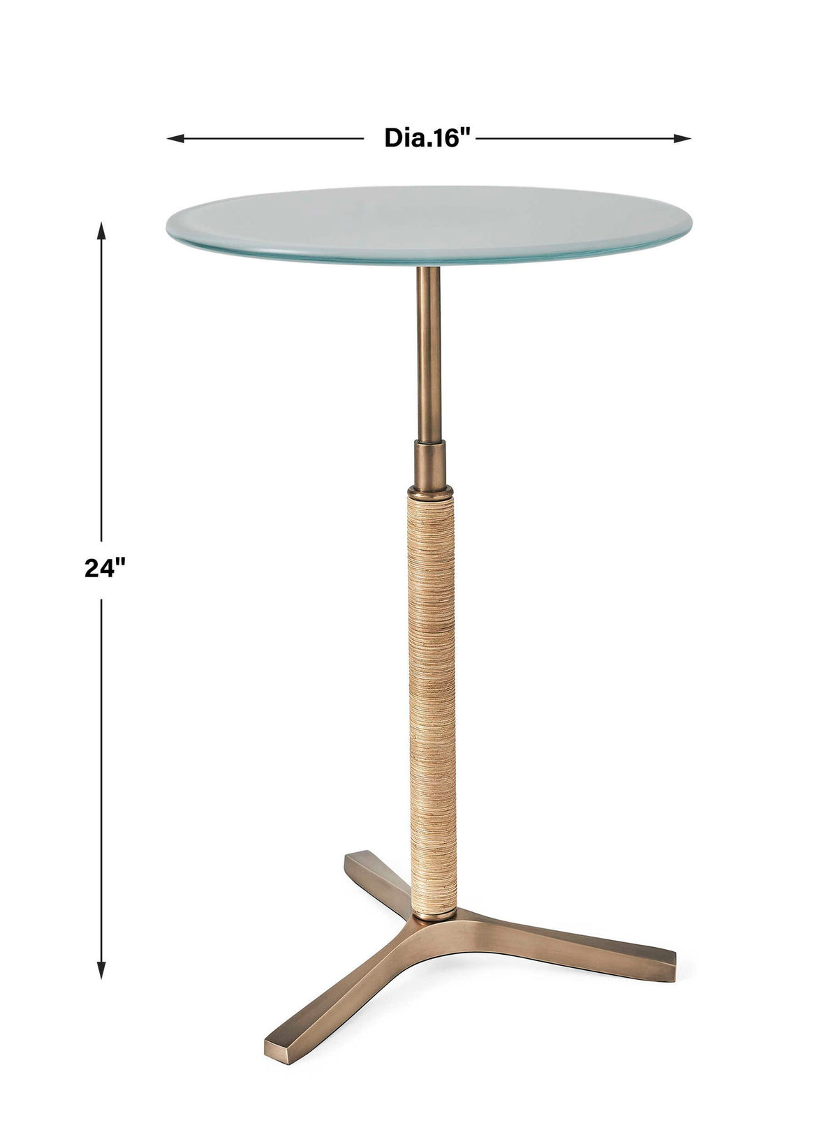 It's A Wrap - Accent Table - Brass