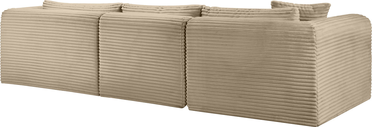 Shaggy - Fabric 3 Piece Modular Sectional