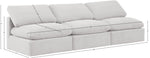 Indulge - Velvet 3 Seat Modular Armless Sofa