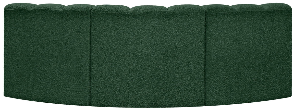 Arc - Boucle Fabric 3 Piece Modular Corner Sofa