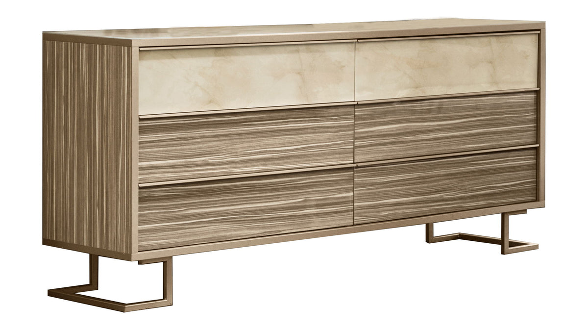 Luce - Double Dresser - Light Beige / Light Brown