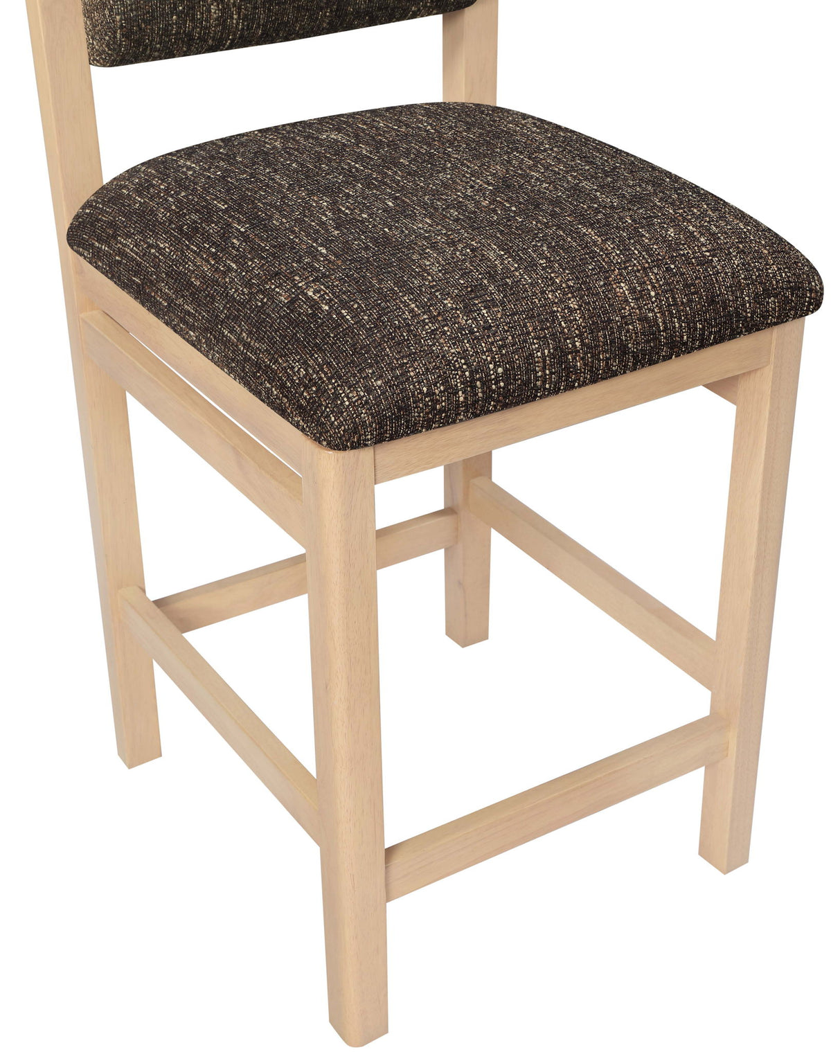 Roundhill - Fabric Counter Stool - Natural Frame