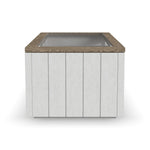 Melody - Rectangular Coffee Table With Casters - White