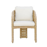Driftbay - 7-Piece Coastal Rope Outdoor Dining Set - White / Natural
