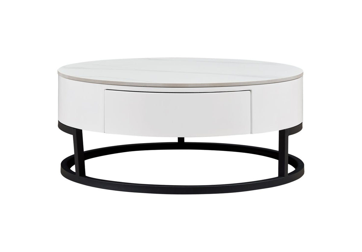 B038 - Coffee Table - White / Black