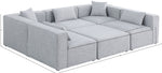 Cube - Linen 6 Piece Modular Sectional