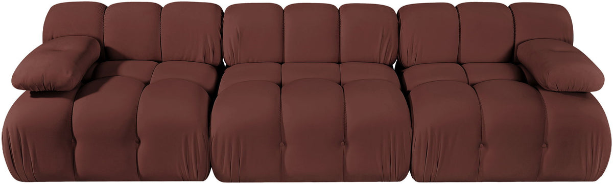 Orin - Velvet 3 Piece Modular Sofa