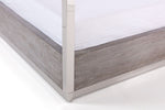 Queen Arlene Modern Grey Elm & Stainless Steel Bedroom Set