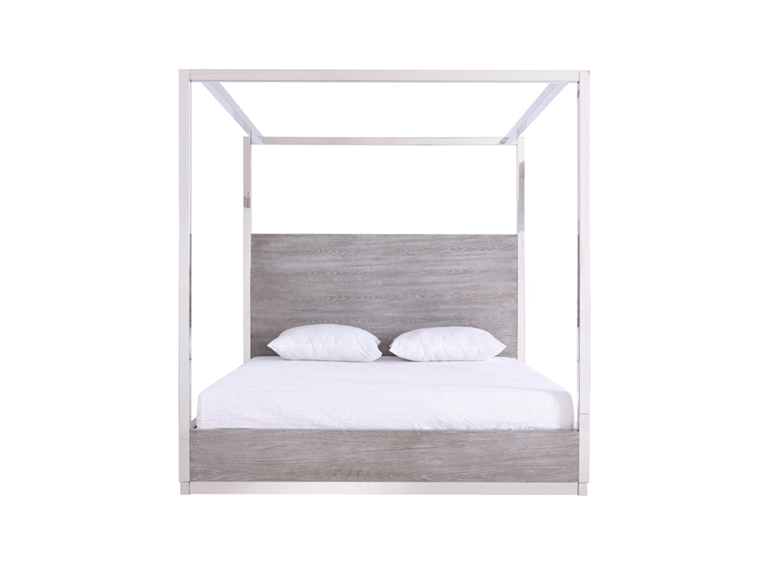 Arlene Modern Grey Elm & Stainless Steel Bedroom Set by VIG Furniture - View 10
