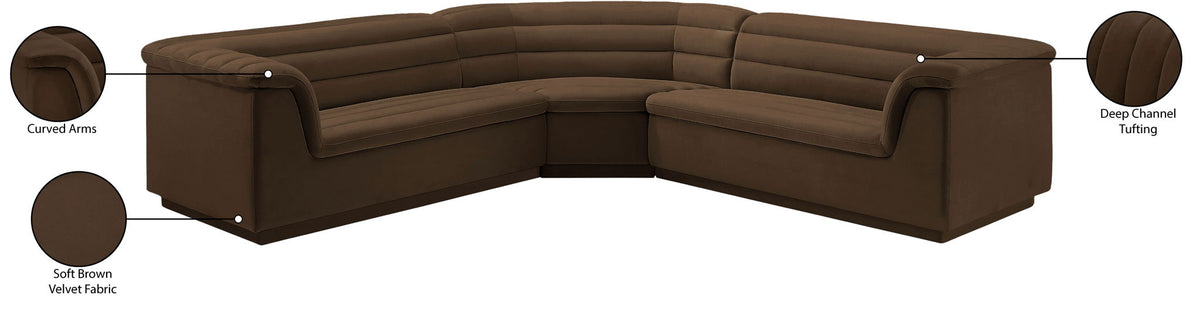 Cascade - Velvet Modular Sectional