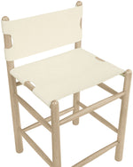 Santos - Upholstered Counter Stool With Stained Natural Base