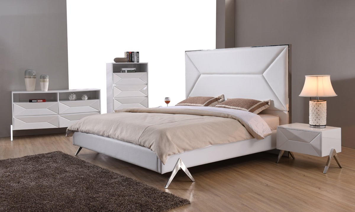 Queen Candid Modern White Bedroom Set by VIG Furniture - View 1