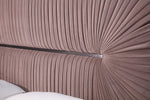 Duke Modern Grey Velvet & Black Gun Chrome Bed by VIG Furniture - View 3