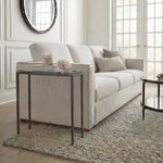 Averona - Glass Top Accent Table - Bronze