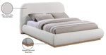 Vaughn - Linen Bed With Natural Base