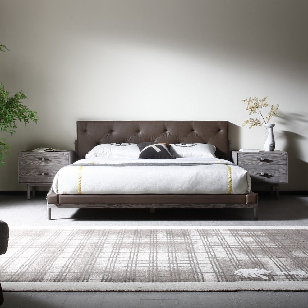 BD2406 - Brown Vegan Leather Bed by VIG Furniture - View 1