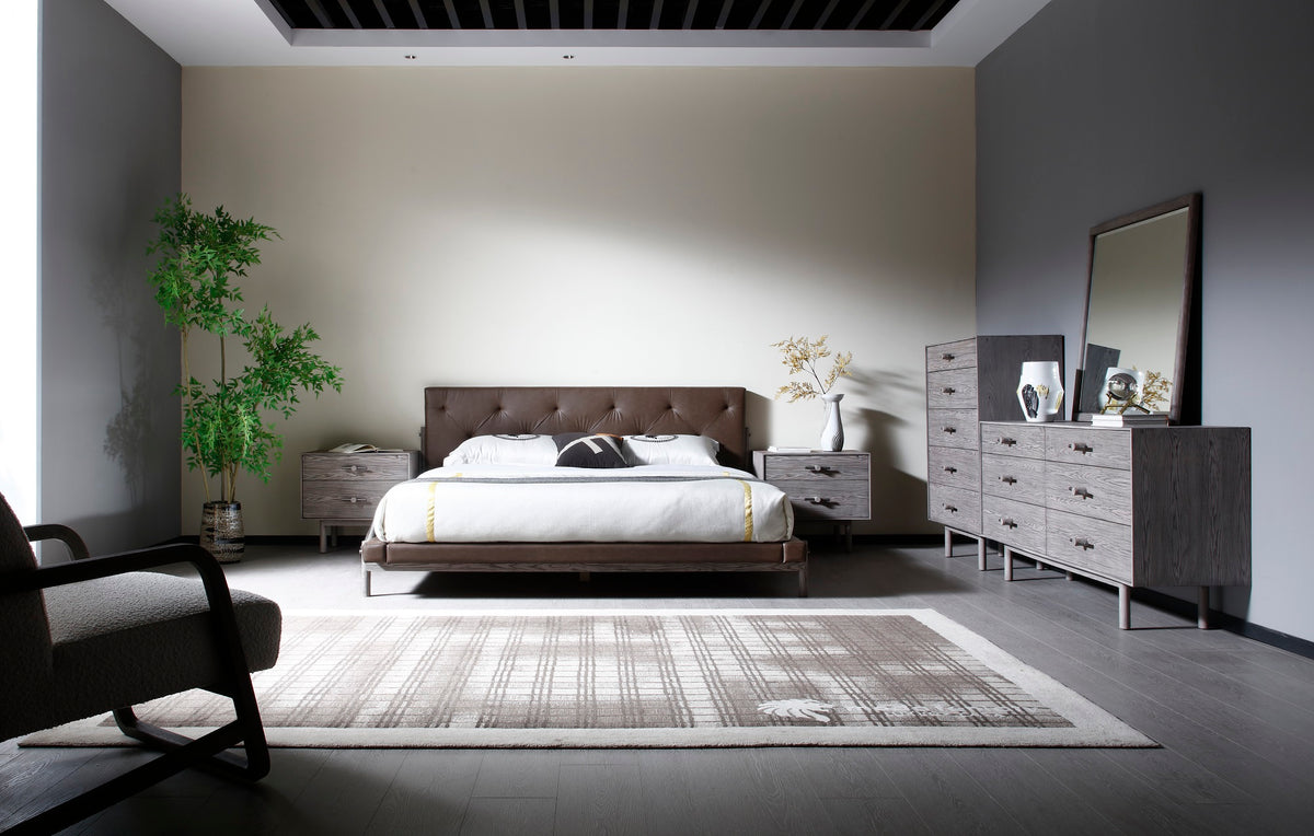 BD2406 - Brown Vegan Leather Bed by VIG Furniture - View 2