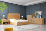 Gavin - Modern Natural Ash + Rattan Bed by VIG Furniture - View 2