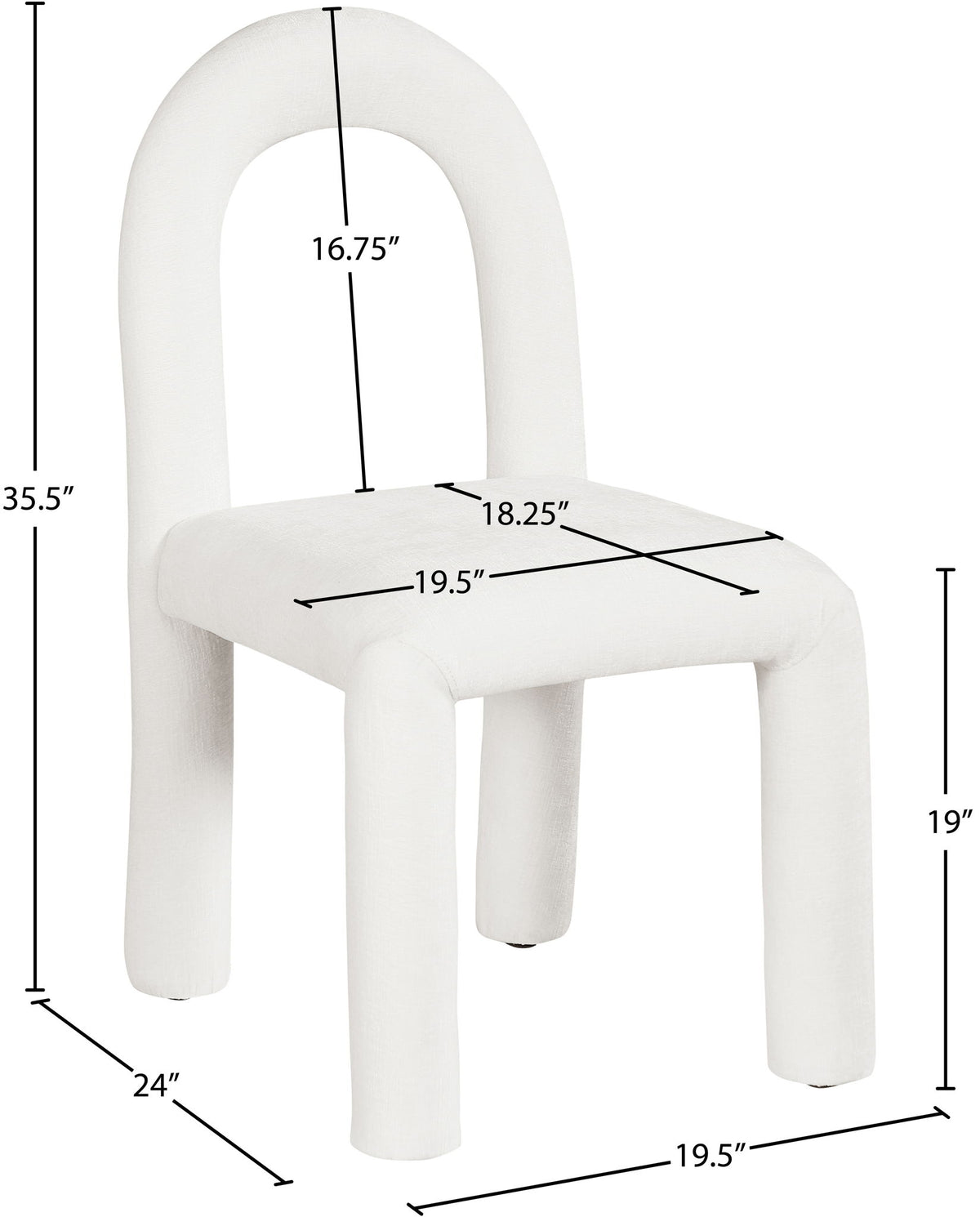 Amari - Chenille Fabric Dining Chair (Set of 2)