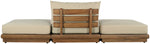 Mirella - 3 Piece Water Resistant Fabric Upholstered Outdoor Patio Modular Sofa