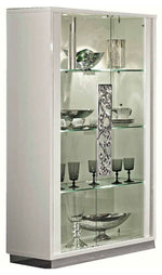 Roma - 2 Door Curio - White