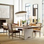 Hewn - Trestle Extension Dining Table - White / Woodtone