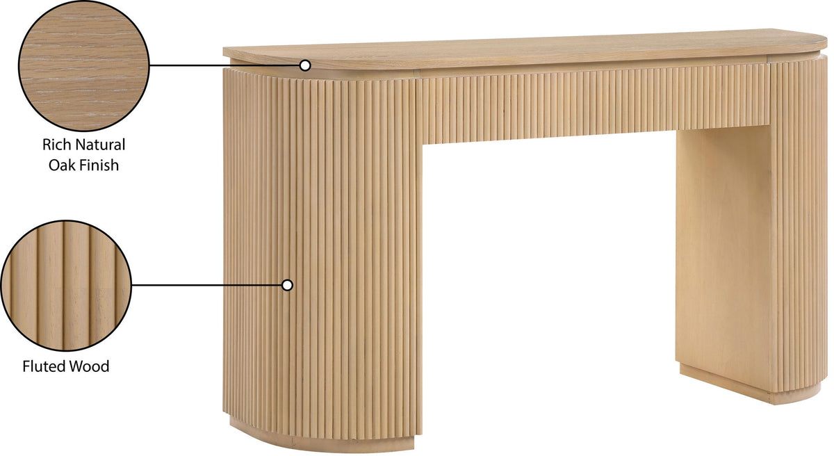 Astrid - Solid Wood And Oak Veneer Console Table