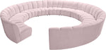 Infinity - 12 Piece Velvet Modular Sectional