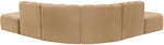 Arc - Velvet 6 Piece Corner Modular Sofa