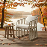 Breeze - Cream Metal Outdoor Dining Chair With Cushions - Pearl