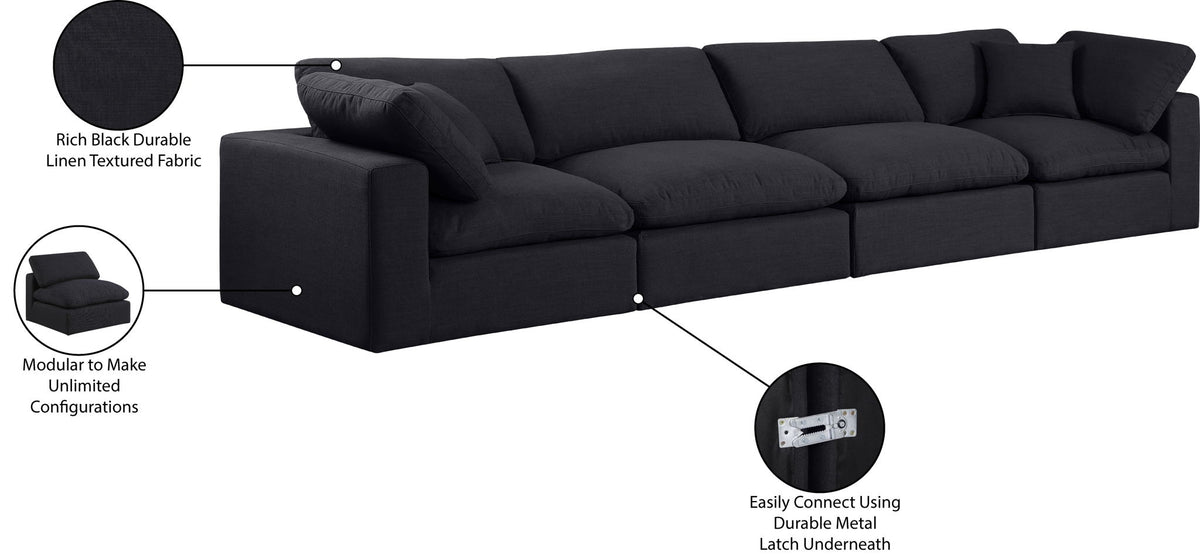 Comfy - Linen Modular Sofa 4 Seats