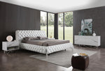 Queen Legend Modern White Bonded Leather Bed by VIG Furniture - View 6