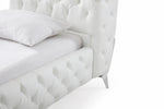Queen Legend Modern White Bonded Leather Bed by VIG Furniture - View 4