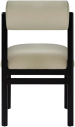 Roundhill - Faux Leather Dining Chair (Set of 2) - Black Frame
