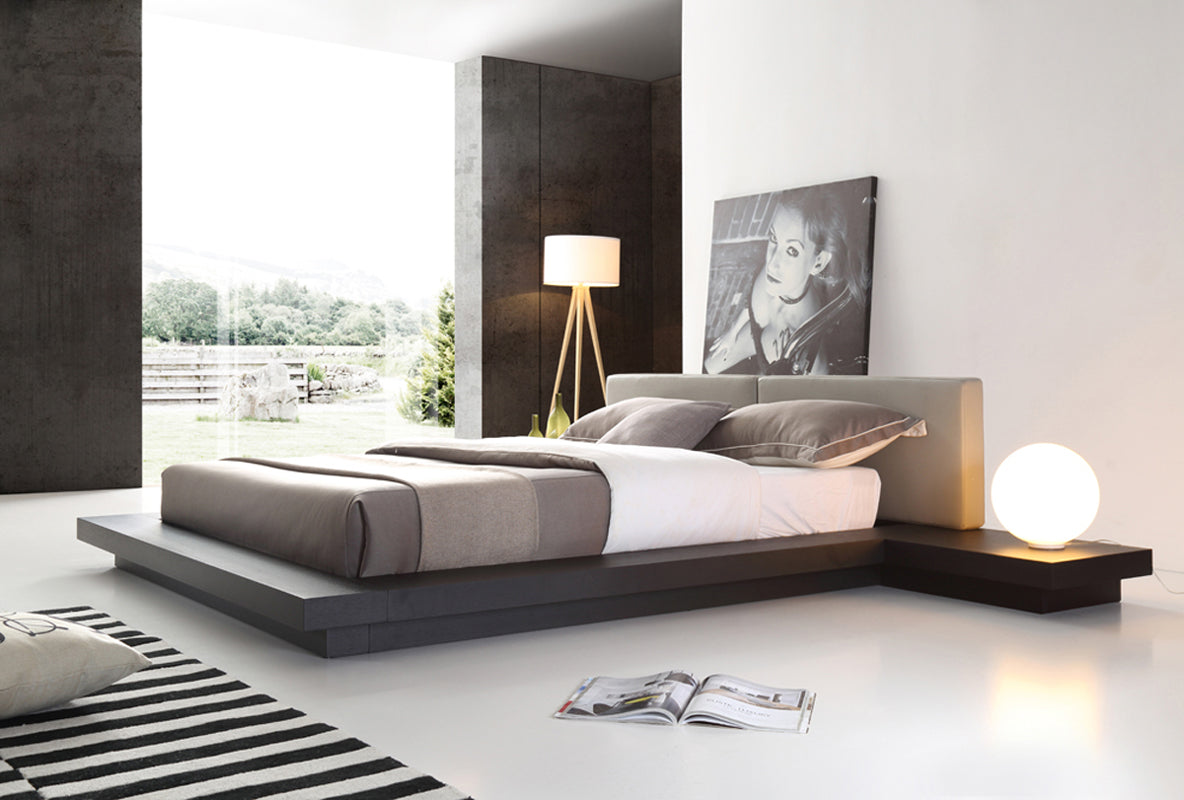 Opal Modern Wenge & Grey Platform Bed by VIG Furniture - View 6