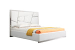 Eastern King Chrysler Modern White 4-Piece Bedroom Set