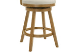 Harper - 30" Amber Glow Bar Height Rubberwood Swivel Barstool