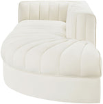 Rummi - Velvet Performance Fabric Upholstered 3 Piece Modular Sectional