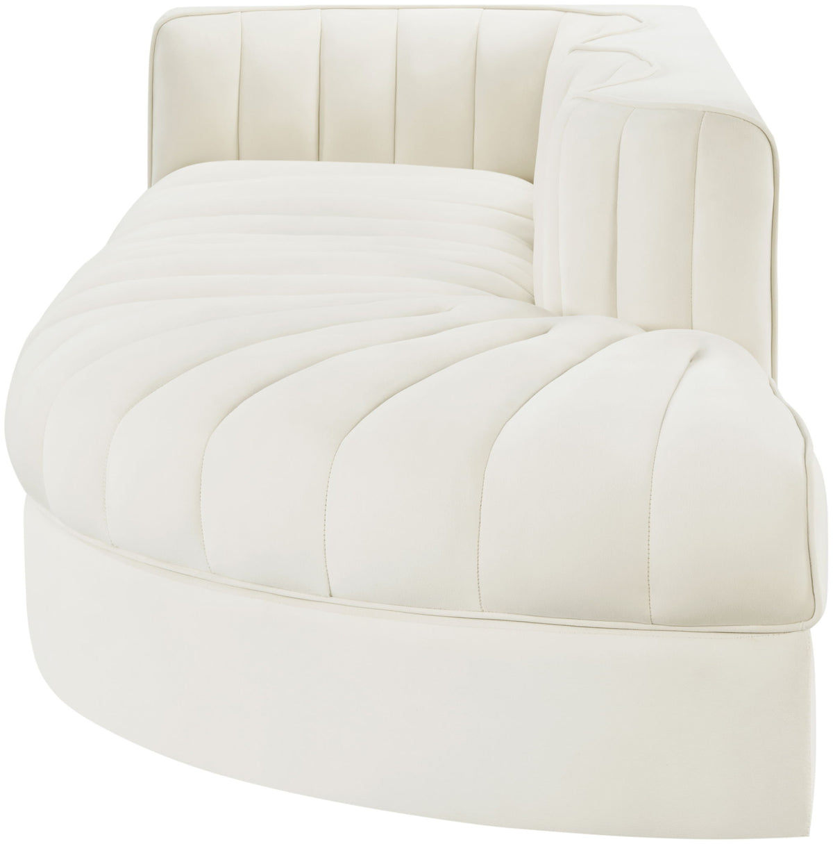 Rummi - Velvet Performance Fabric Upholstered 3 Piece Modular Sectional