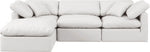 Indulge - Faux Leather 4 Piece Modular Sectional With Chaise