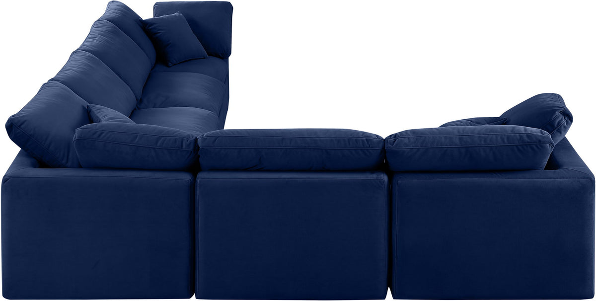 Indulge - Velvet 6 Piece Modular Corner Sectional