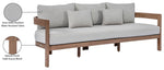 Newport - Water Resistant Fabric 86.75" Upholstered Outdoor Patio Sofa