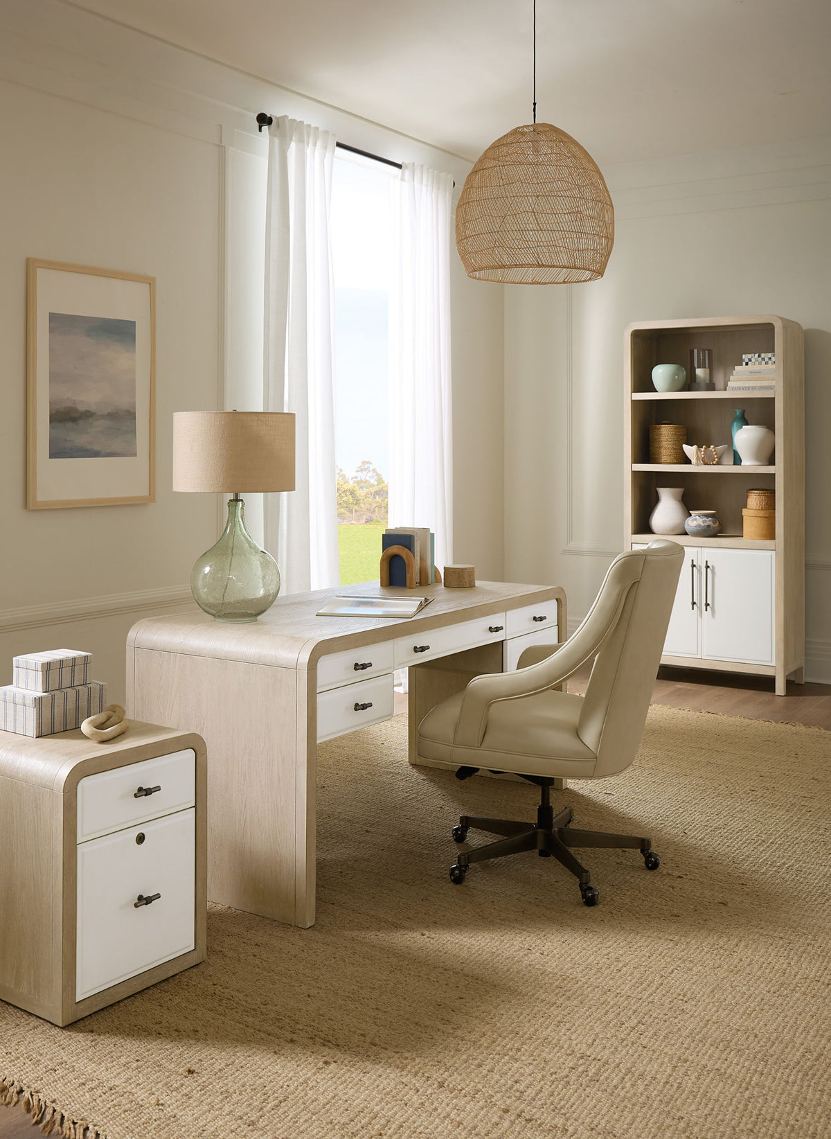 Home Office - Writing Desk - Light Brown