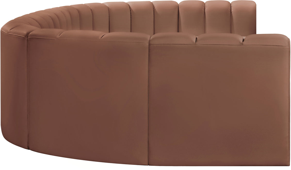 Arc - Faux Leather Modular U-Shaped Sectional