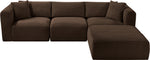 Shaggy - 4 Piece Modular Sectional