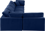Comfy - 5 Piece Velvet Modular Sectional