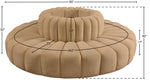Arc - Velvet 8 Piece Round Modular Sofa