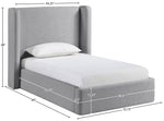 Kendall - Linen Textured Fabric Upholstered Bed