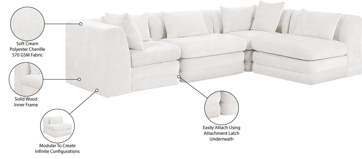 Stellar - 4 Piece Upholstered Modular Sectional