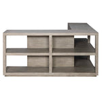 Haven - Long Sofa Table - Gray / Woodtone
